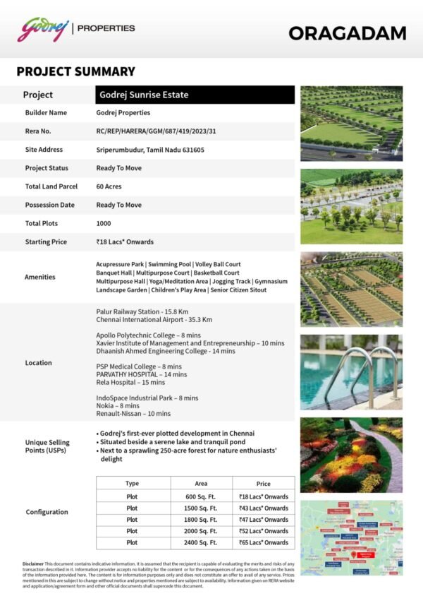 Godrej Sunrise Estate<br> CHENNAI - Image 2